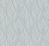 Candice Olson Palma Blue/Silver Wallpaper