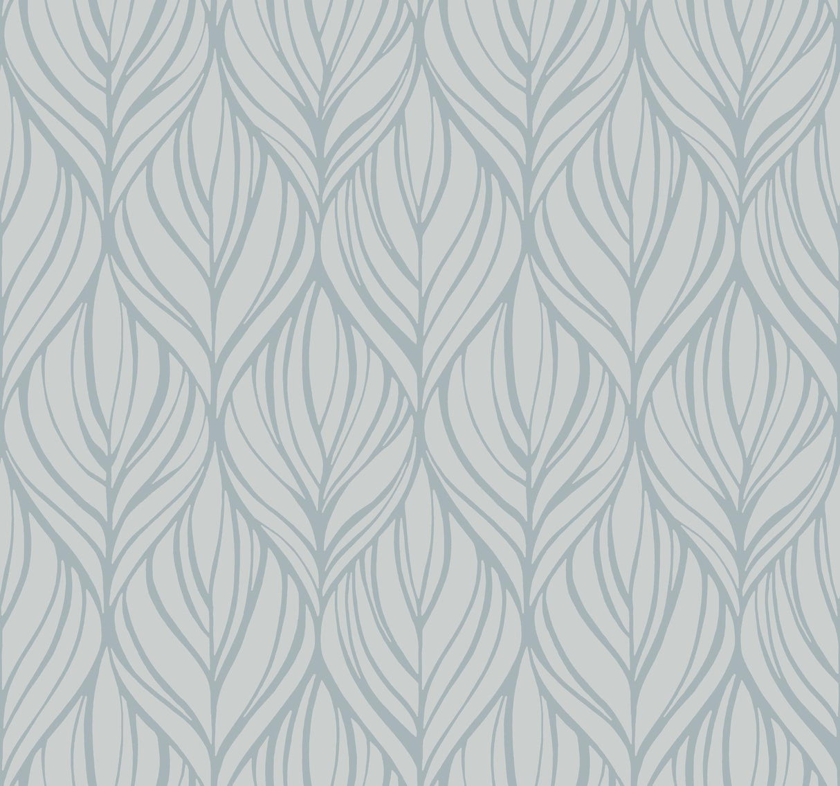 Candice Olson Palma Blue/Silver Wallpaper