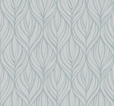 Candice Olson Palma Blue/Silver Wallpaper