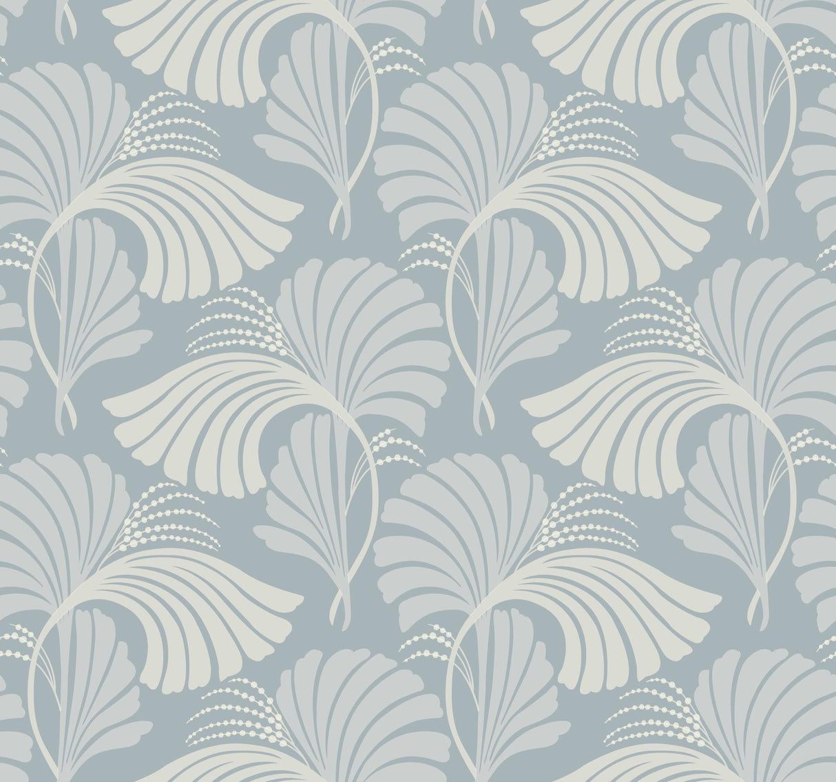 Candice Olson Dancing Leaves Light Blue Wallpaper