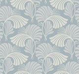 Candice Olson Dancing Leaves Light Blue Wallpaper