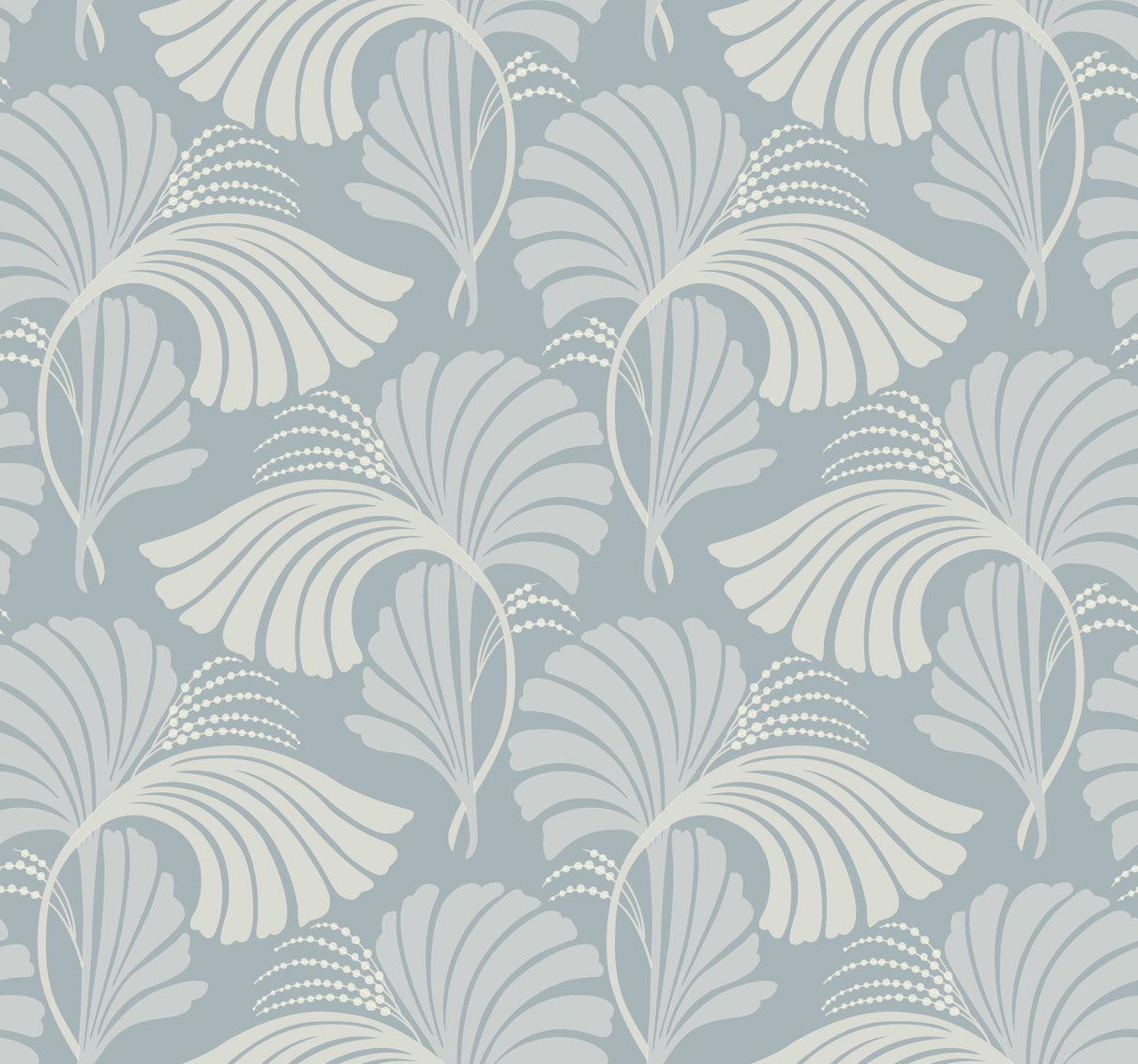 Candice Olson Dancing Leaves Light Blue Wallpaper
