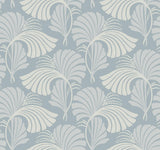 Candice Olson Dancing Leaves Light Blue Wallpaper