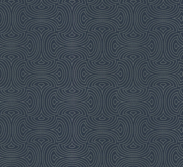 Candice Olson Hourglass Navy Wallpaper