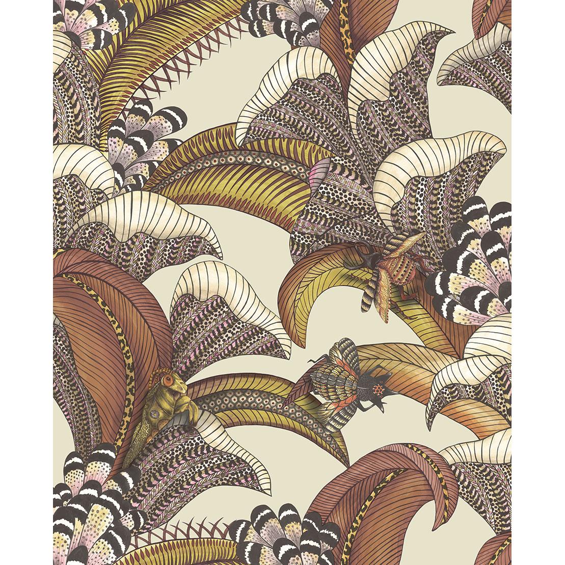 Cole & Son HOOPOE LEAVES CRIMSON Wallpaper