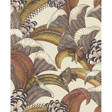 Cole & Son HOOPOE LEAVES CRIMSON Wallpaper
