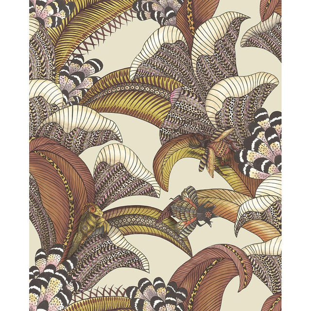 Cole & Son HOOPOE LEAVES CRIMSON Wallpaper
