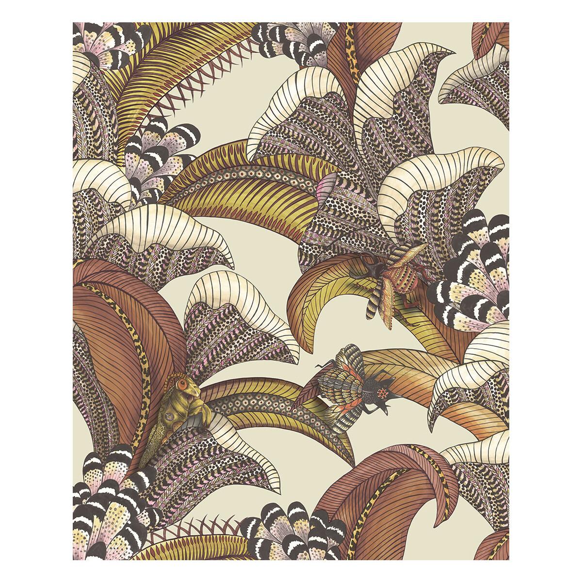 Cole & Son Hoopoe Leaves Crimson Wallpaper