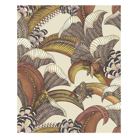 Cole & Son Hoopoe Leaves Crimson Wallpaper