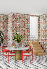 Cole & Son PROTEA GARDEN OGRN&TNGRN/WHT Wallpaper