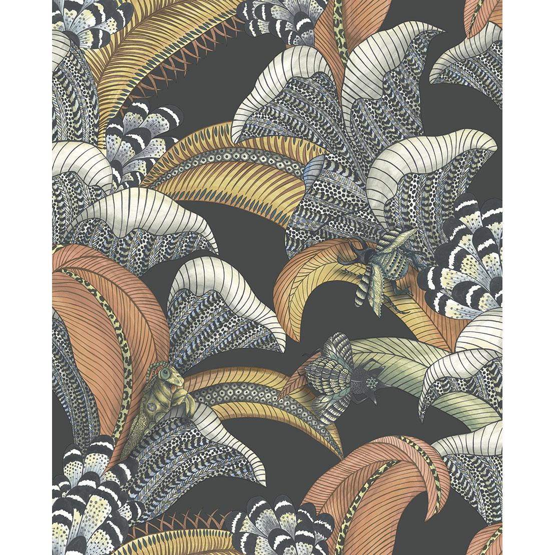 Cole & Son HOOPOE LEAVES CHARCOAL Wallpaper