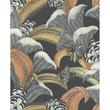 Cole & Son HOOPOE LEAVES CHARCOAL Wallpaper