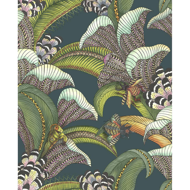 Cole & Son HOOPOE LEAVES VIRIDIAN Wallpaper