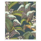 Cole & Son Hoopoe Leaves Viridian Wallpaper