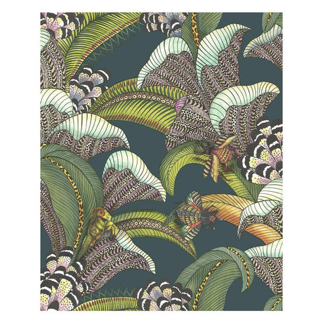 Cole & Son Hoopoe Leaves Viridian Wallpaper