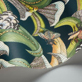 Cole & Son HOOPOE LEAVES VIRIDIAN Wallpaper