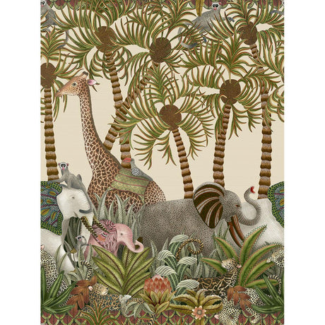 Cole & Son LETABA MARCH GRASSCLOTH SPGRN&GNGR/CRM Wallpaper
