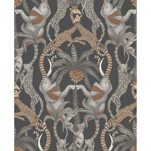 Cole & Son SAFARI TOTEM GNGR&TP/CHRCL Wallpaper