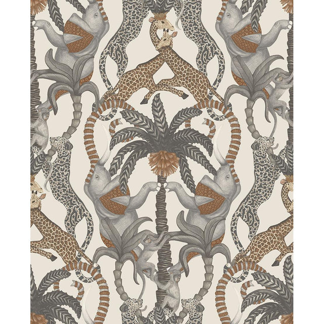 Cole & Son SAFARI TOTEM GNGR&TP/PRCHMNT Wallpaper