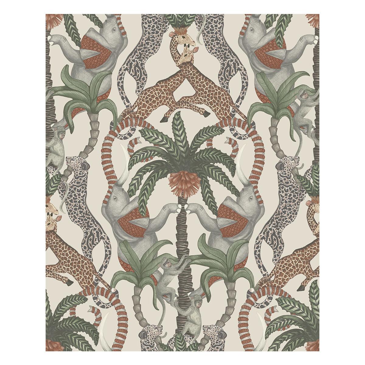 Cole & Son Safari Totem Trct&Frstgrn/Stn Wallpaper