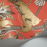 Cole & Son SATARA SOOT&METGLD/ROUGE Wallpaper