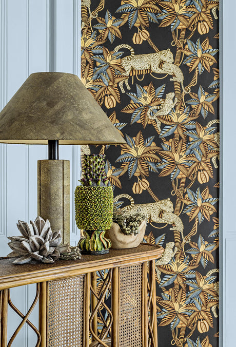 Cole & Son SATARA BRNTORNG&SND/BLCK Wallpaper