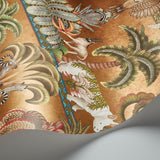 Cole & Son AFRIKA KINGDOM OLGRN/SPGRN/MT BRONZ Wallpaper