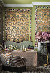 Cole & Son AFRIKA KINGDOM OLGRN/SPGRN/MT BRONZ Wallpaper