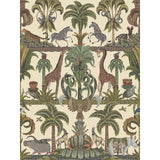Cole & Son AFRIKA KINGDOM OLGREEN & SPGREEN/CREAM Wallpaper