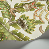 Cole & Son BUSH BABY SPRGRN&MRGLD/STN Wallpaper