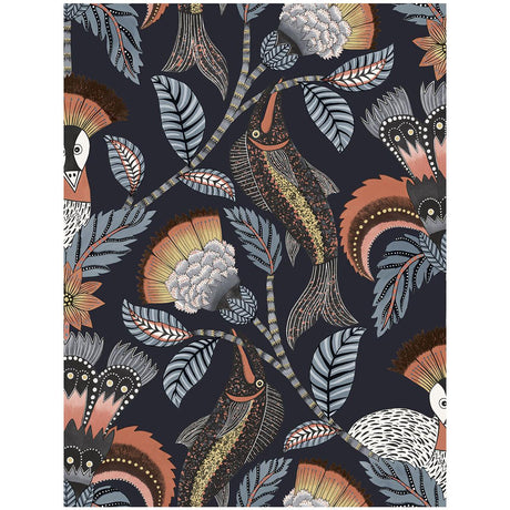 Cole & Son Nene Terracotta Midnight Wallpaper