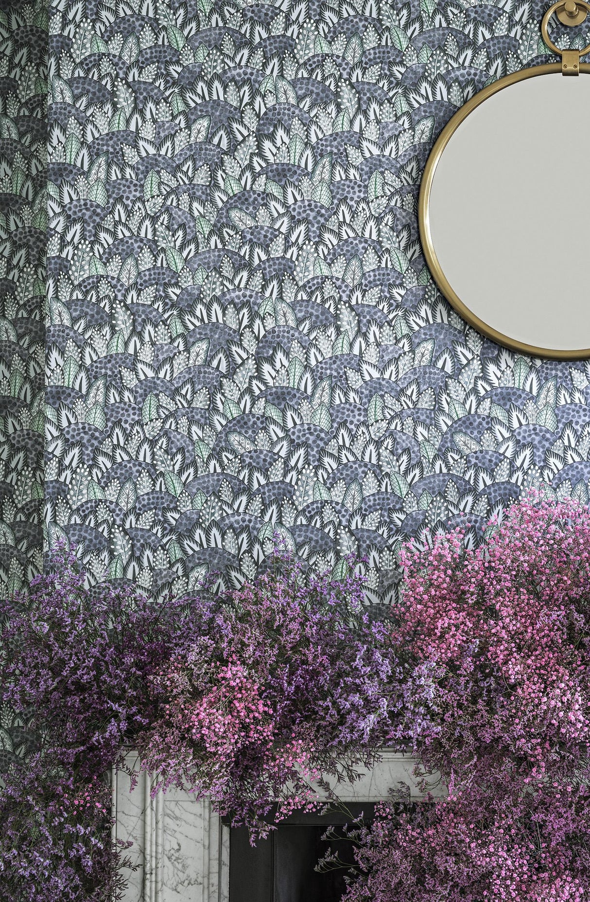Cole & Son ZULU TERRAIN SLATE&DUCKEGG Wallpaper
