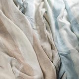 Lee Jofa DEL MAR SHEER BUFF/STONE Drapery Fabric