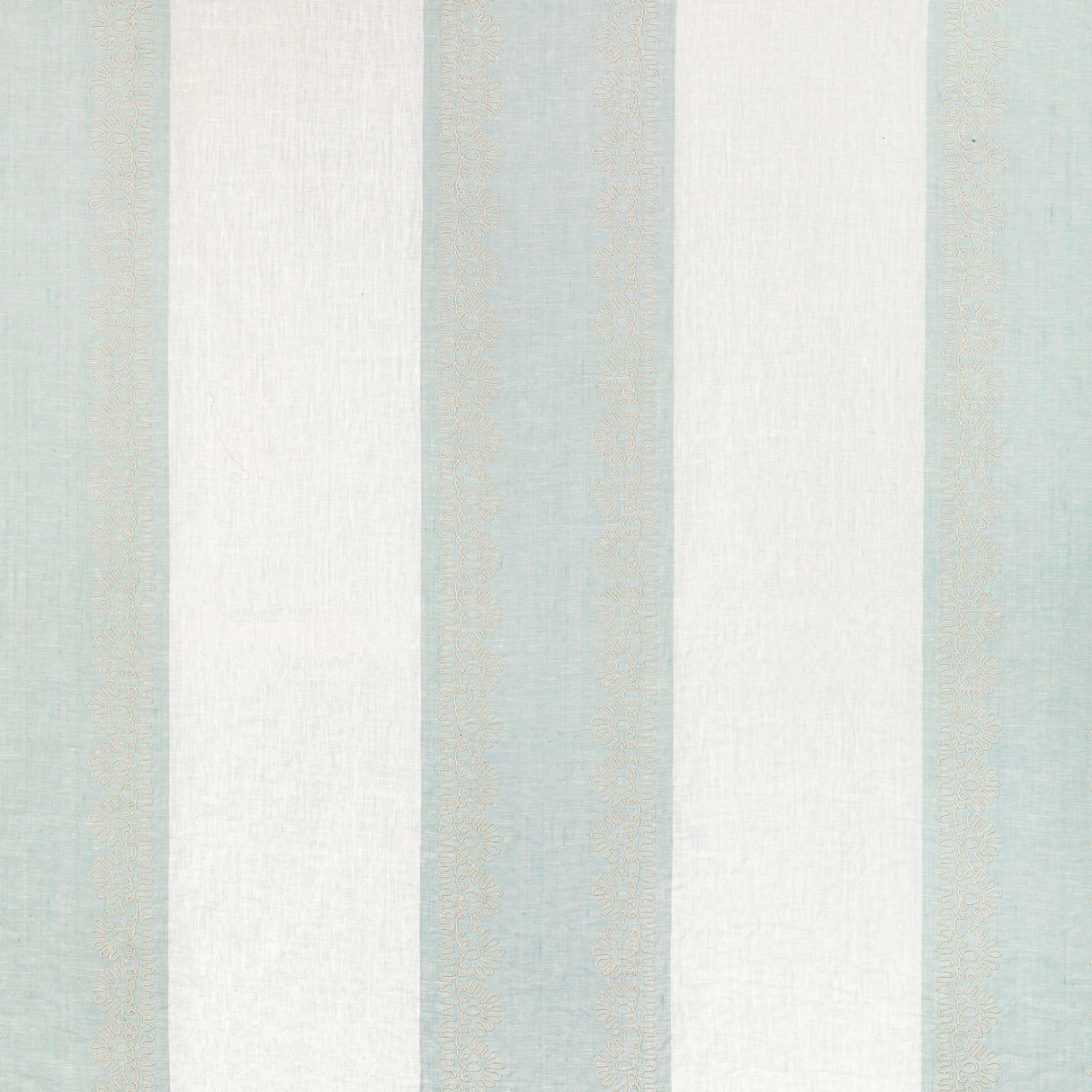 Lee Jofa BANNER SHEER AQUA Drapery Fabric