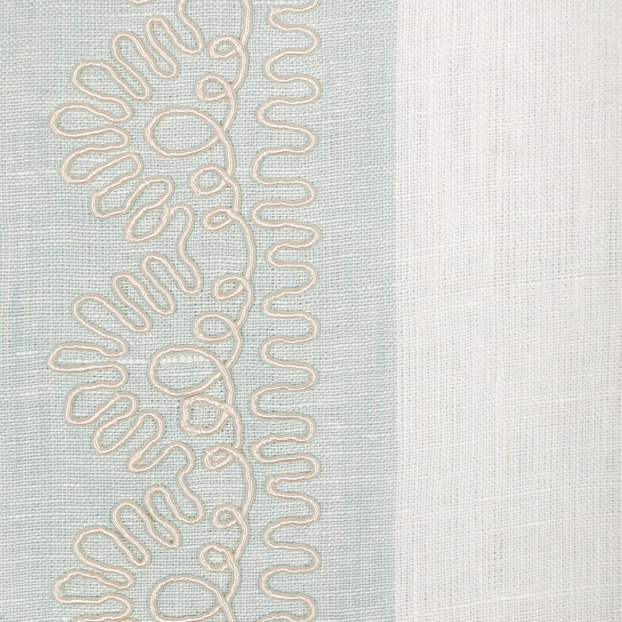 Lee Jofa BANNER SHEER AQUA Drapery Fabric