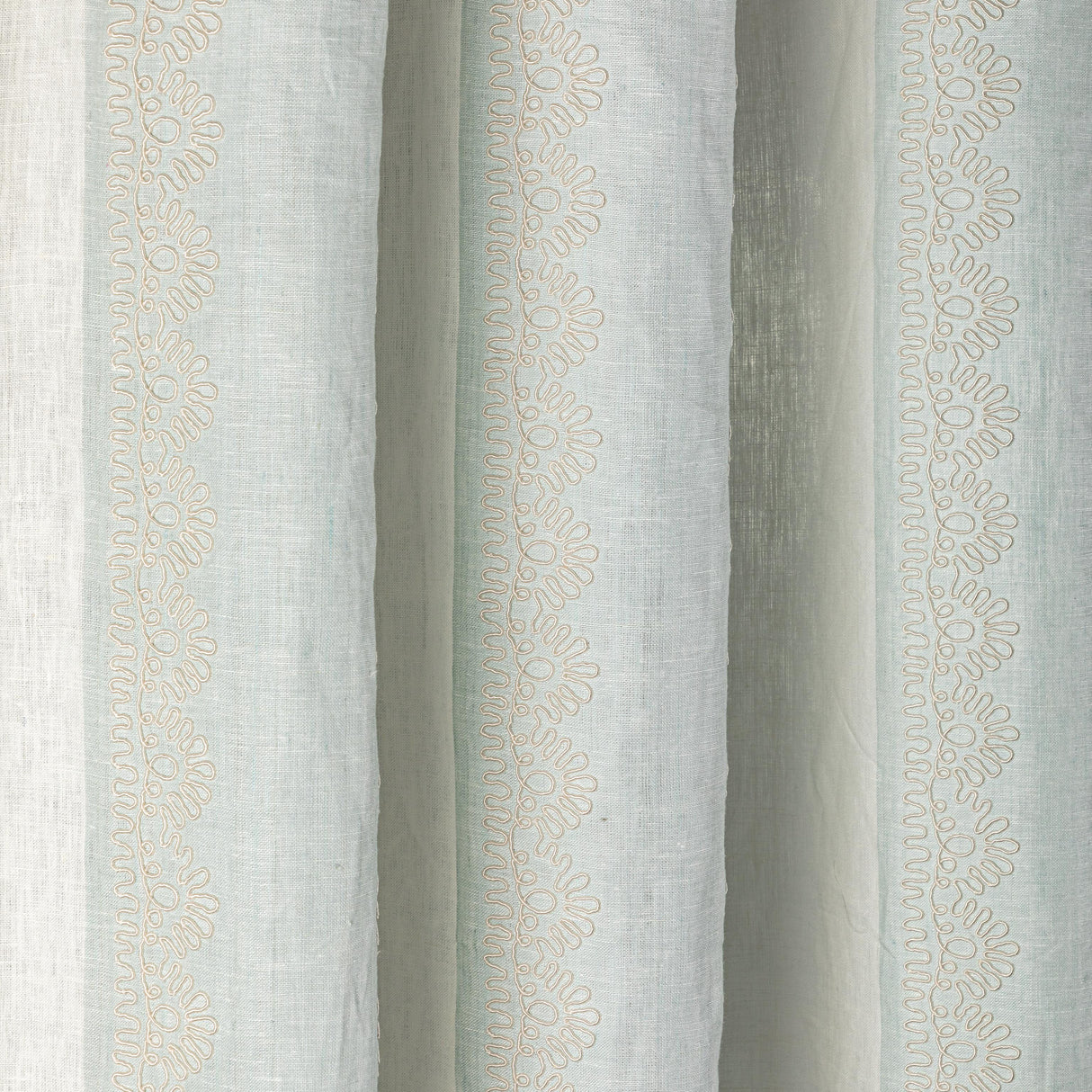 Lee Jofa BANNER SHEER AQUA Drapery Fabric
