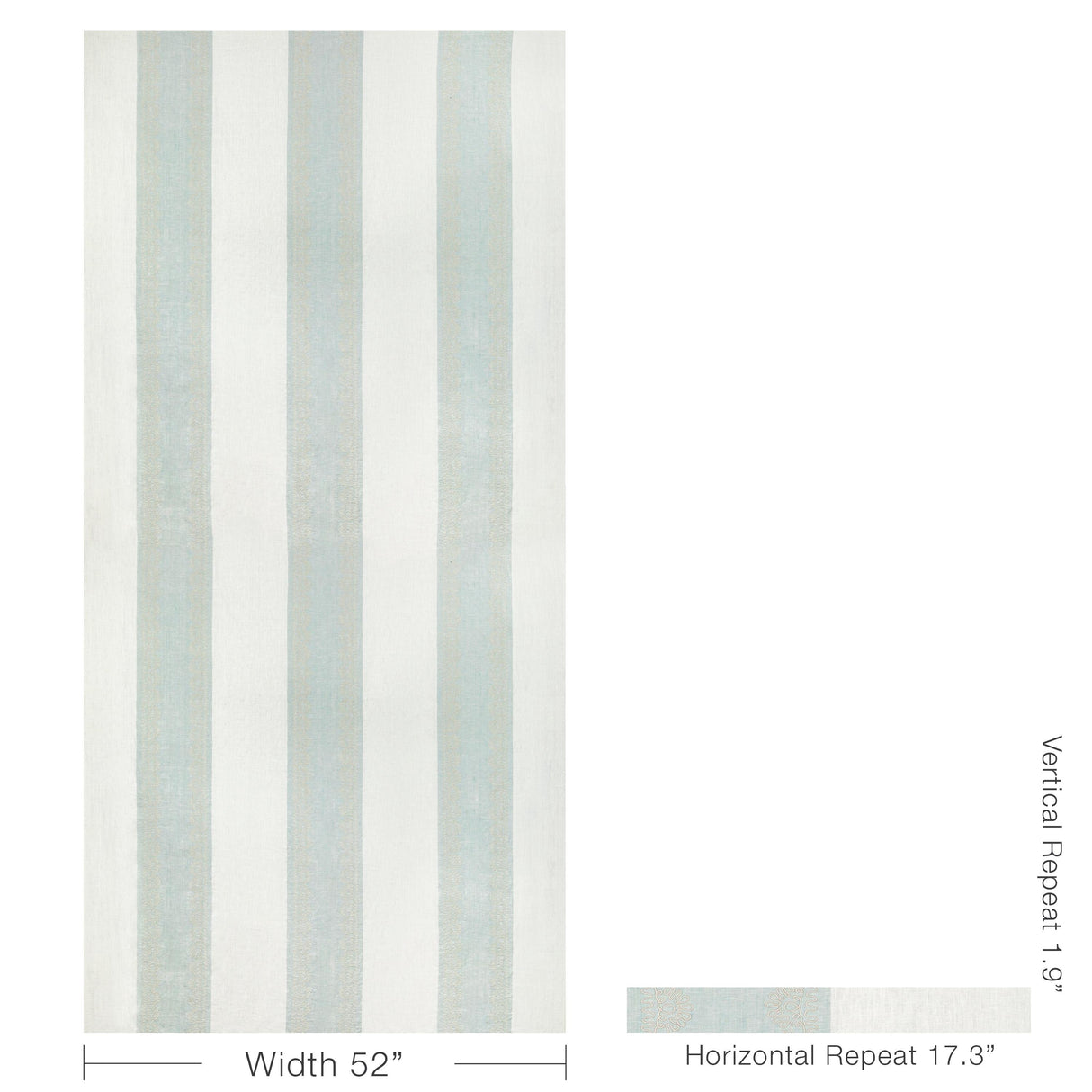 Lee Jofa BANNER SHEER AQUA Drapery Fabric