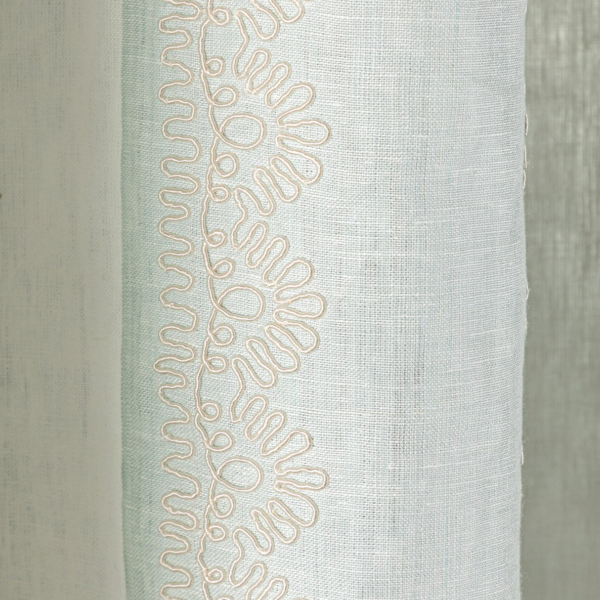 Lee Jofa BANNER SHEER AQUA Drapery Fabric