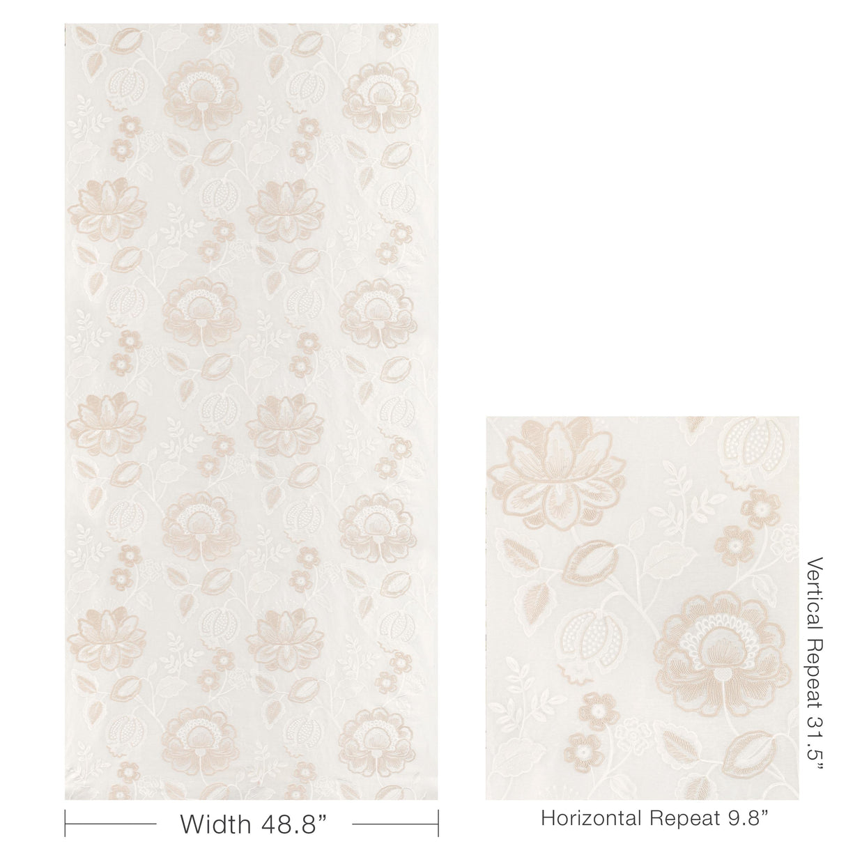 Lee Jofa MIRAMAR SHEER ECRU Drapery Fabric
