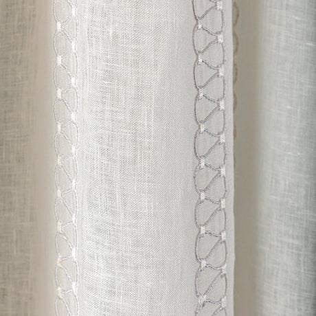 Lee Jofa ALSTON SHEER IVORY Drapery Fabric