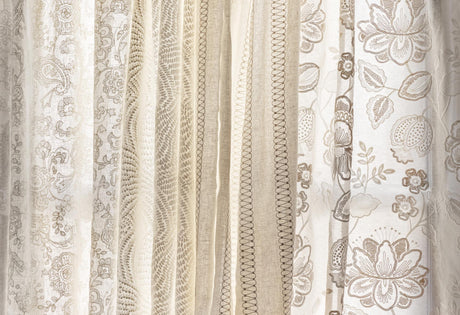 Lee Jofa ALSTON SHEER IVORY Drapery Fabric
