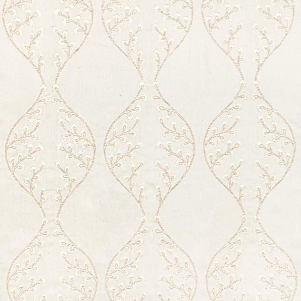 Lee Jofa LILLIE EMBROIDERY IVORY Fabric