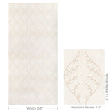 Lee Jofa LILLIE EMBROIDERY IVORY Drapery Fabric