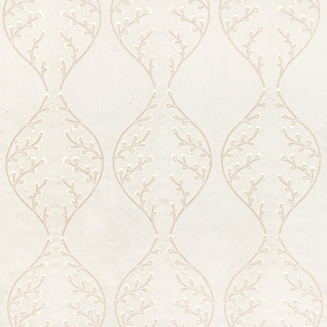 Lee Jofa LILLIE EMBROIDERY IVORY Drapery Fabric