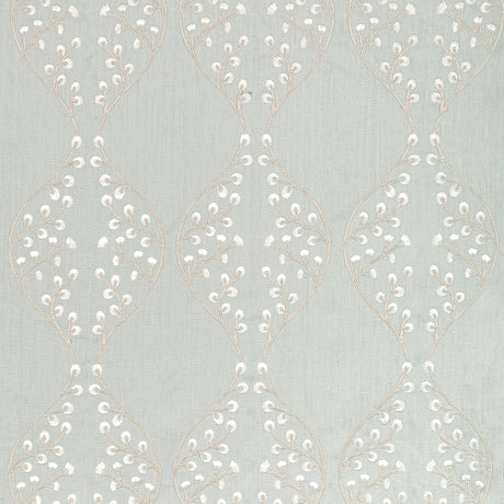 Lee Jofa LILLIE EMBROIDERY AQUA Drapery Fabric