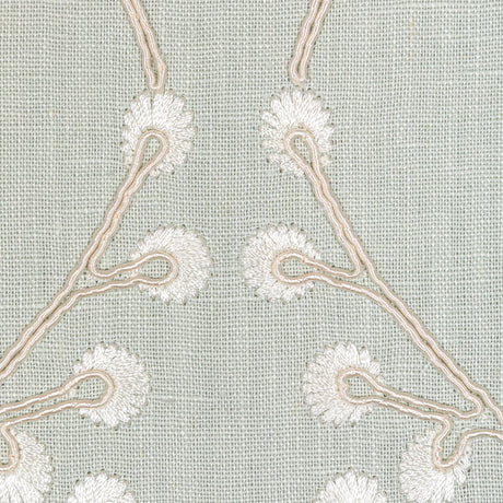 Lee Jofa LILLIE EMBROIDERY AQUA Drapery Fabric