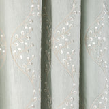Lee Jofa LILLIE EMBROIDERY AQUA Drapery Fabric