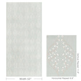 Lee Jofa LILLIE EMBROIDERY AQUA Drapery Fabric