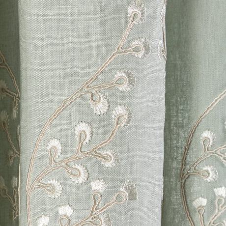 Lee Jofa LILLIE EMBROIDERY AQUA Drapery Fabric