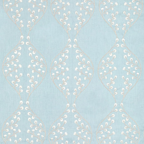 Lee Jofa Lillie Embroidery Sky Fabric